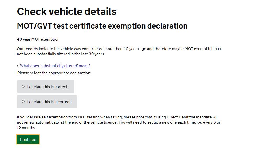 TR7 MOT exemption.JPG